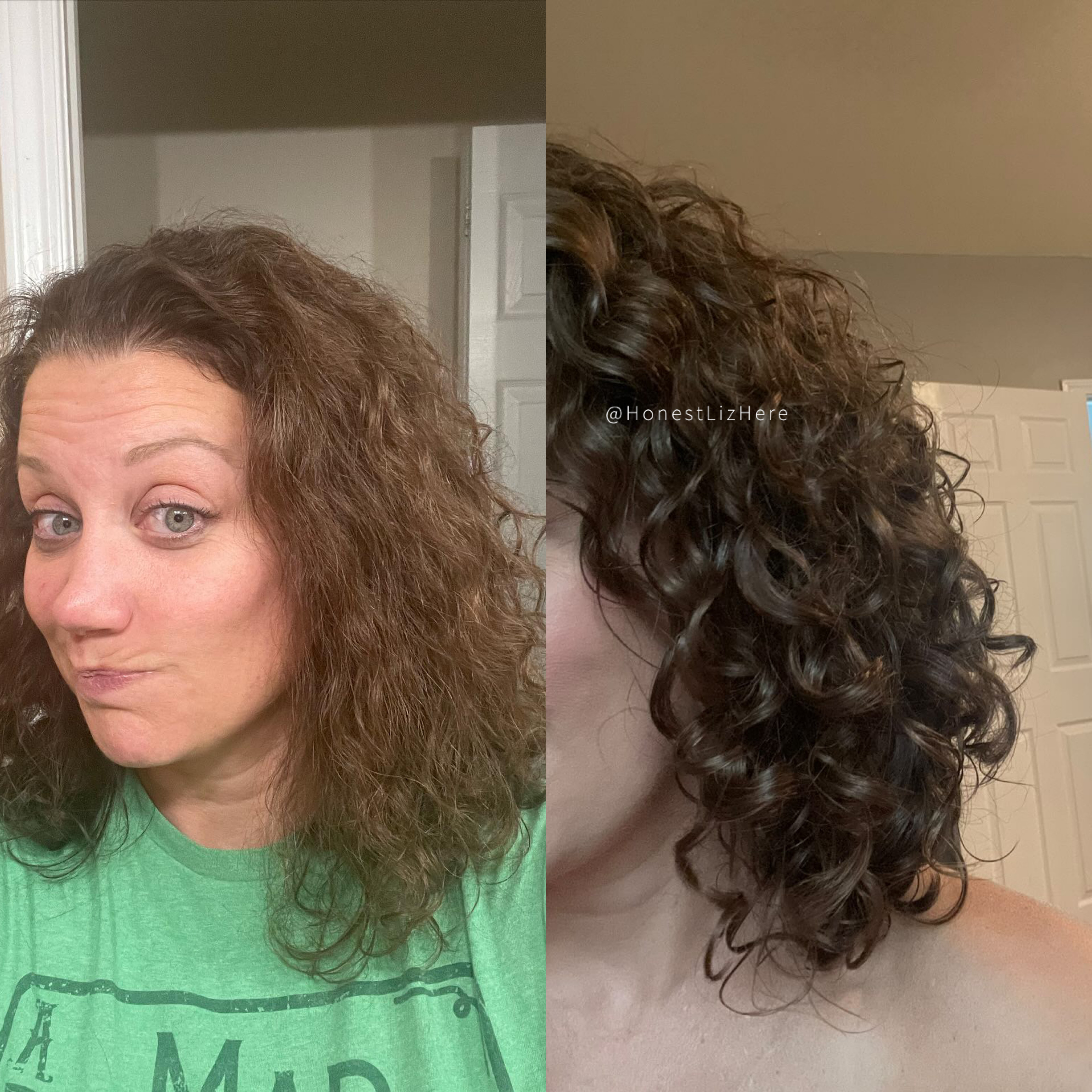 CURLY HAIR BEFORE AND AFTER HONESTLIZ CURL CALL, HONESTLIZ CURL COACHING, HONESTLIZ ONLINE CALL