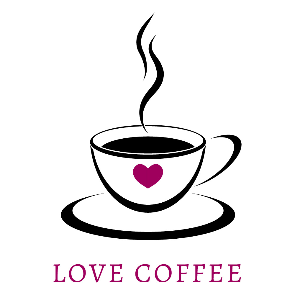 coffee logo made in Adobe illustrator on the ipad