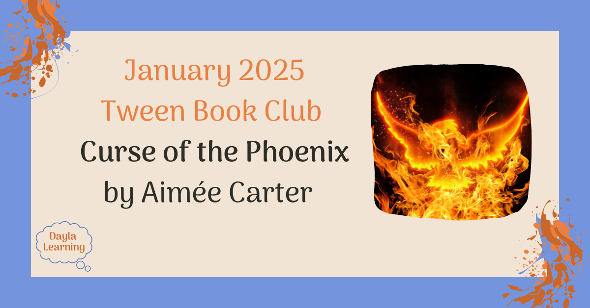 January 2025 Tween Book Club Curse of the Phoenix by Aimeé Carter