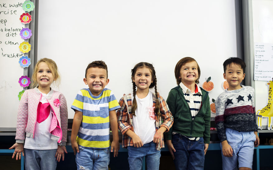 picture of preschool students smiling