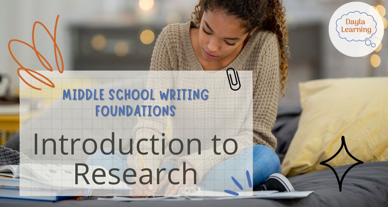 middle school research writing