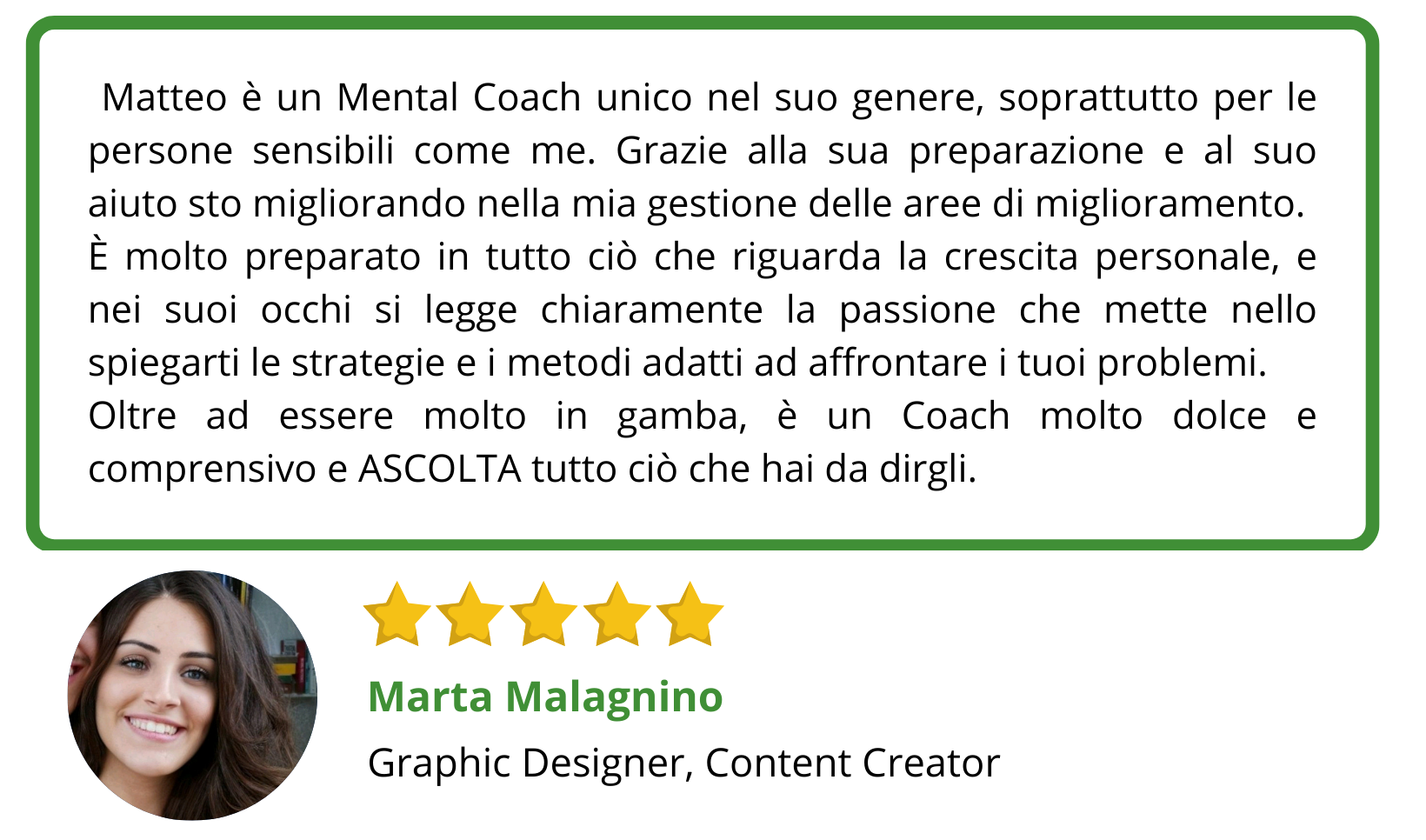 Testimonianza di Marta Malagnino