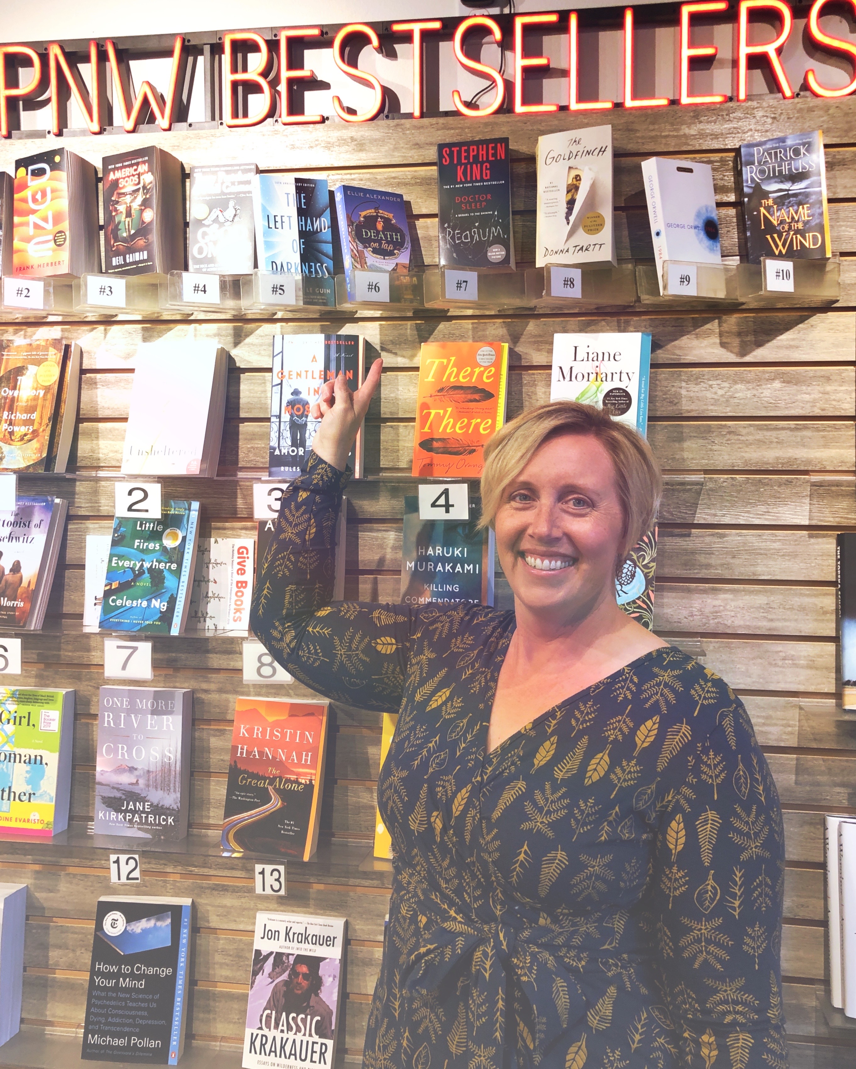 Author Ellie Alexander with PNW Bestseller Book, Death on Tap