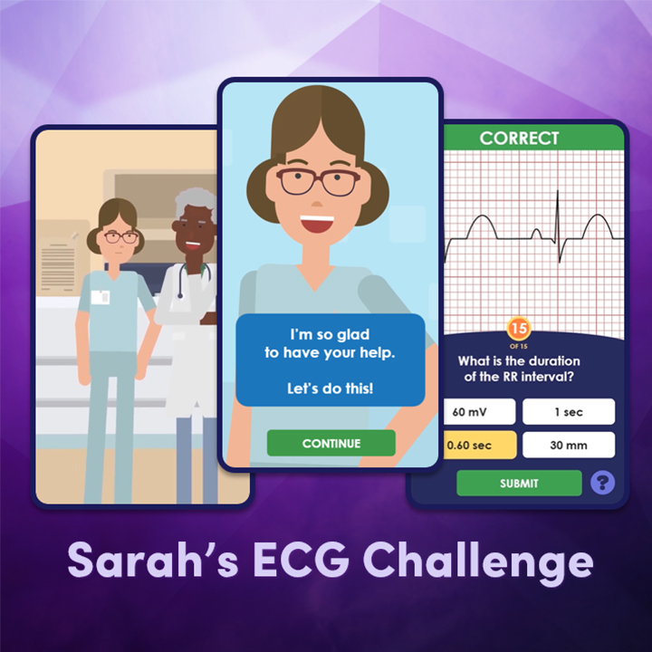 Access the Sarah's ECG Challenge activity.