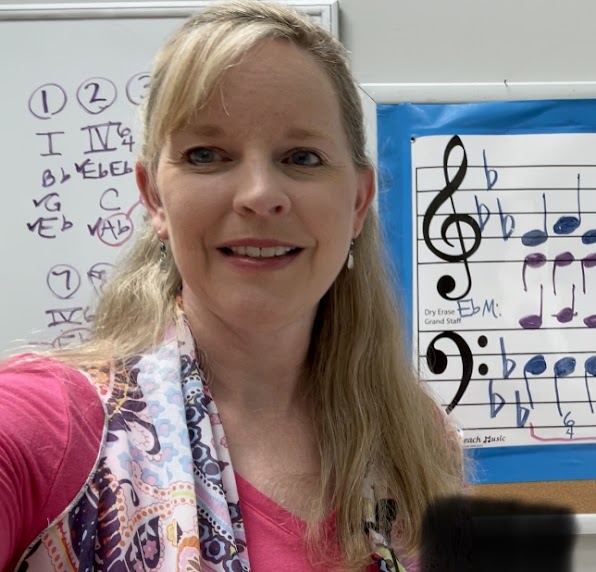 Gena teaching Advanced Music Theory