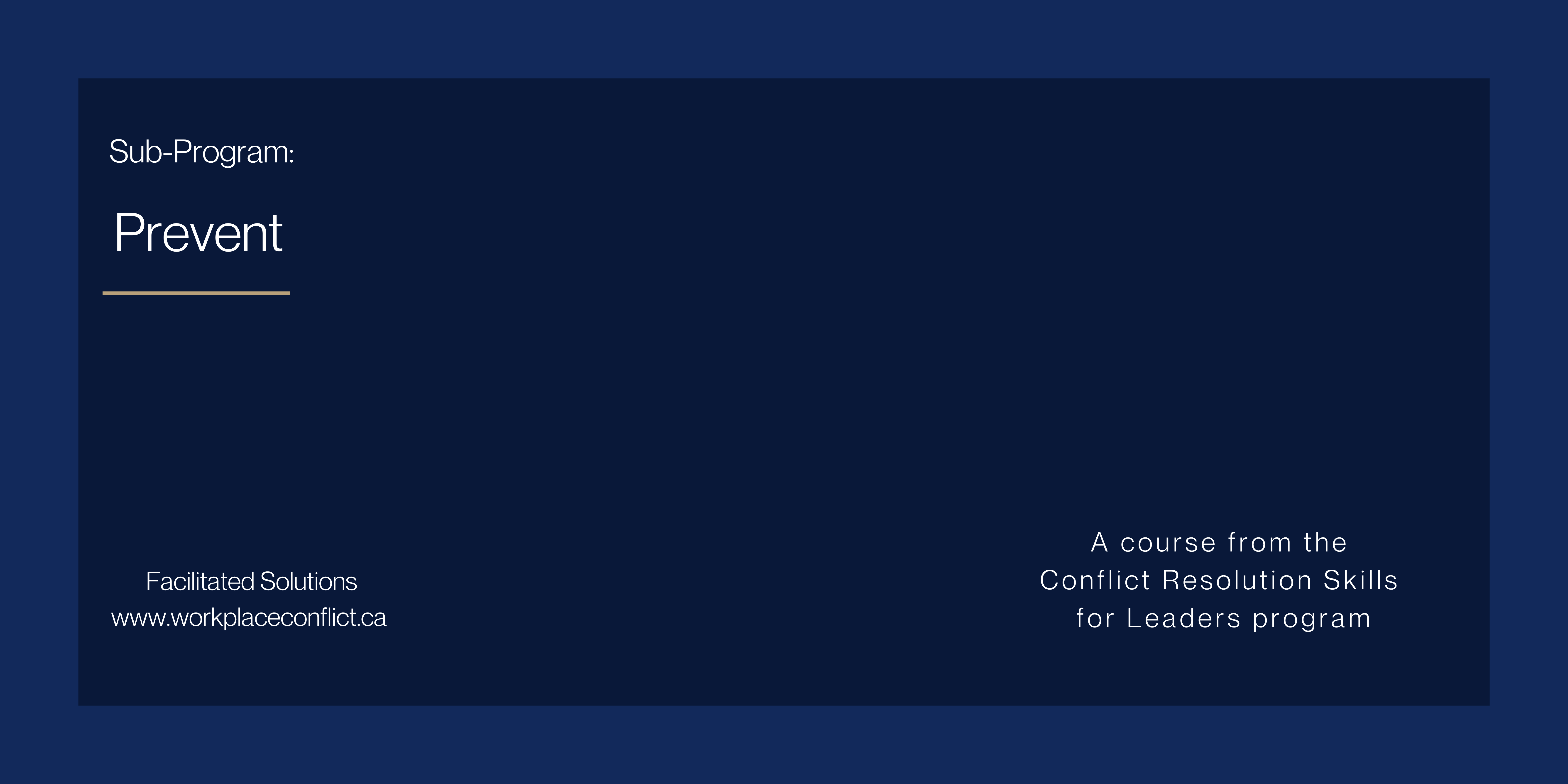 Conflict Resolution Skills for Leaders