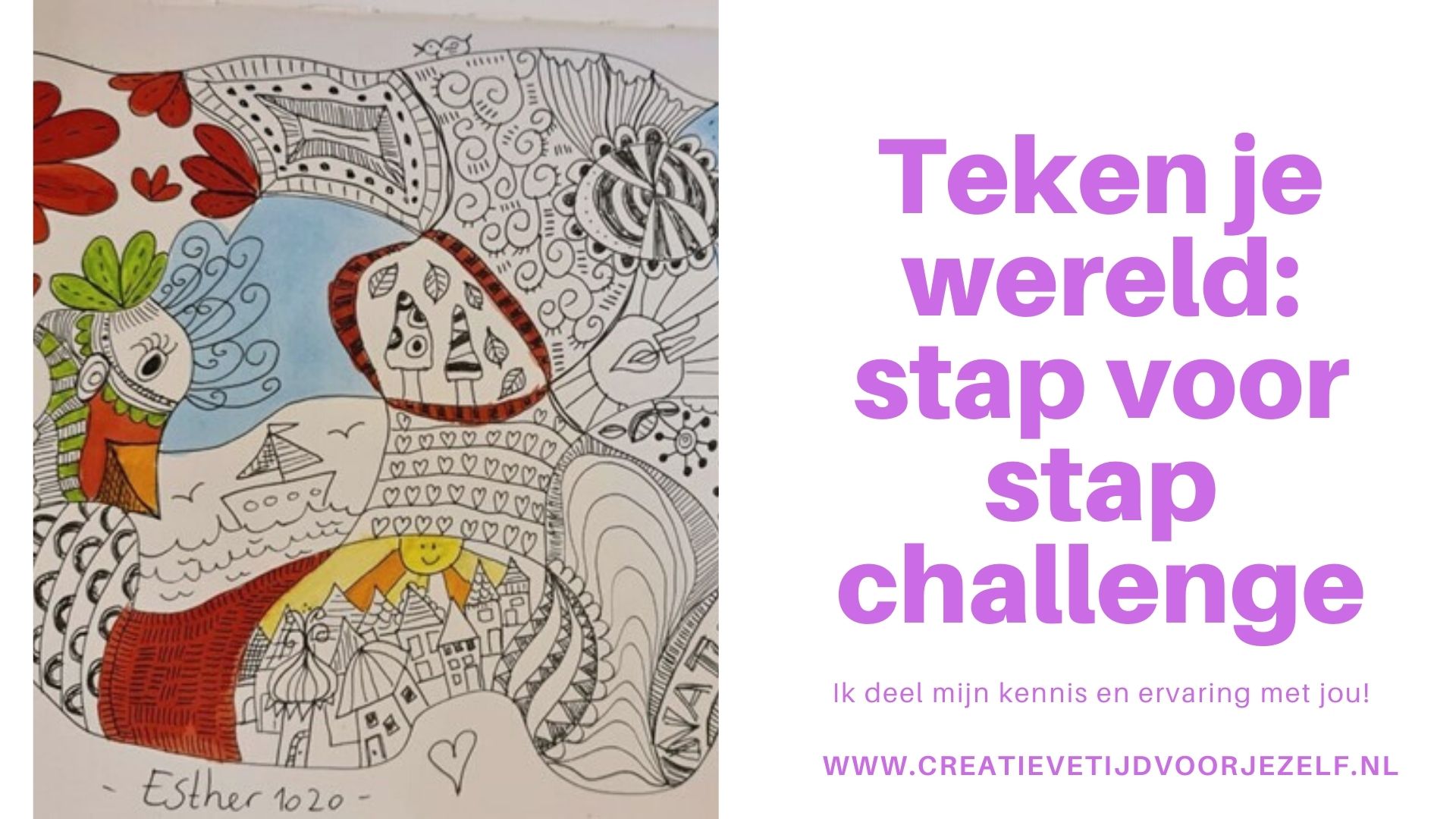 Teken je wereld: stap voor stap challenge