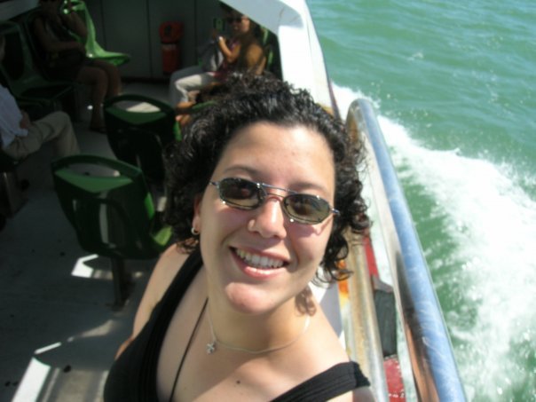 Photo of Sheila in Murano in 2007, living her best life!