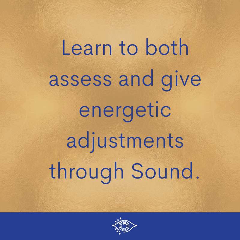 Learn to assess and provide energetic adjustments through sound healing techniques with Sound Wisdom training. 