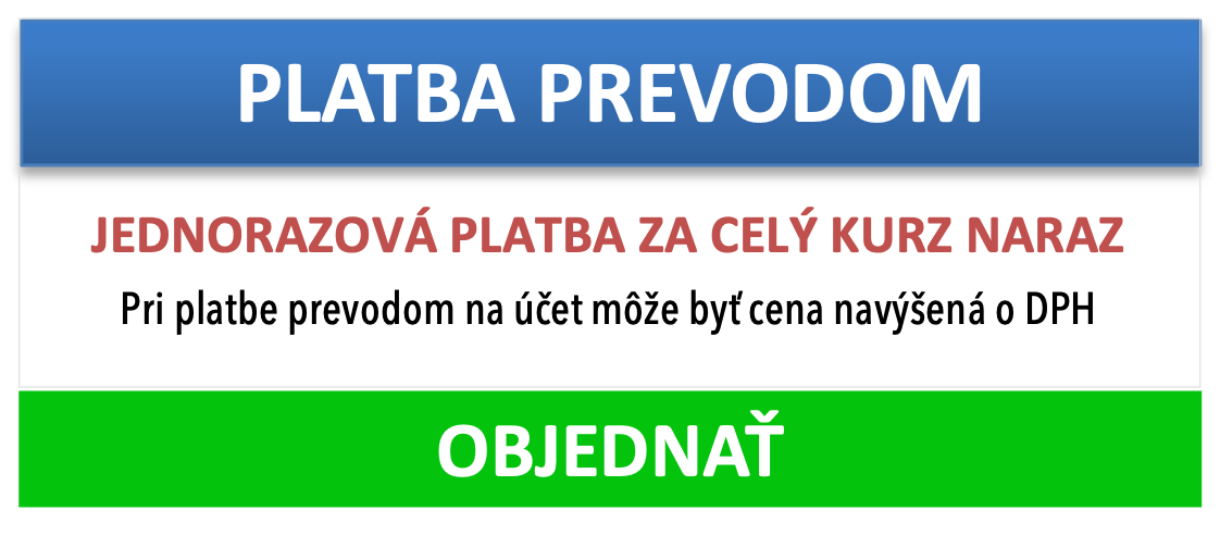 Platba bankovým prevodom