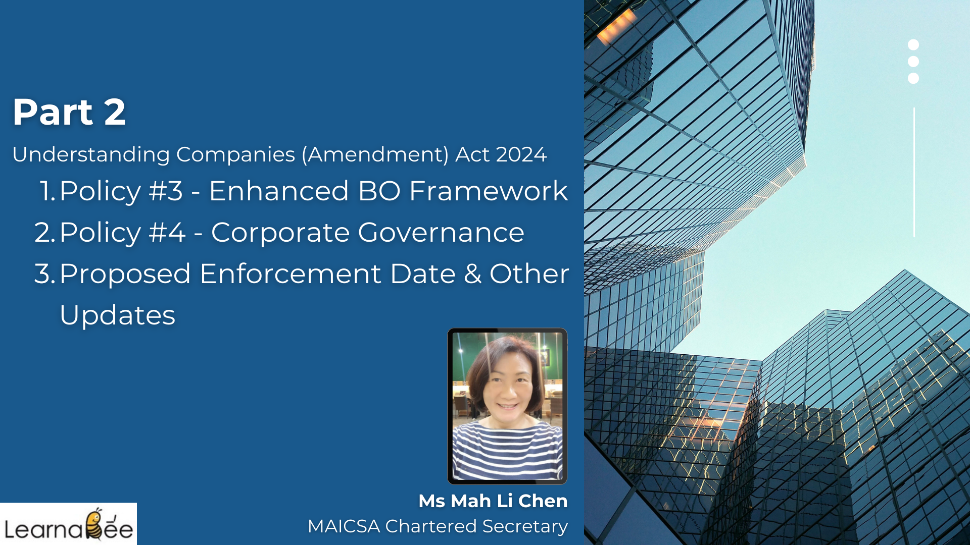(English) Part 2 - Understanding COMPANIES (AMENDMENT) ACT 2024 by Ms Mah Li Chen (MAICSA Chartered Secretary)