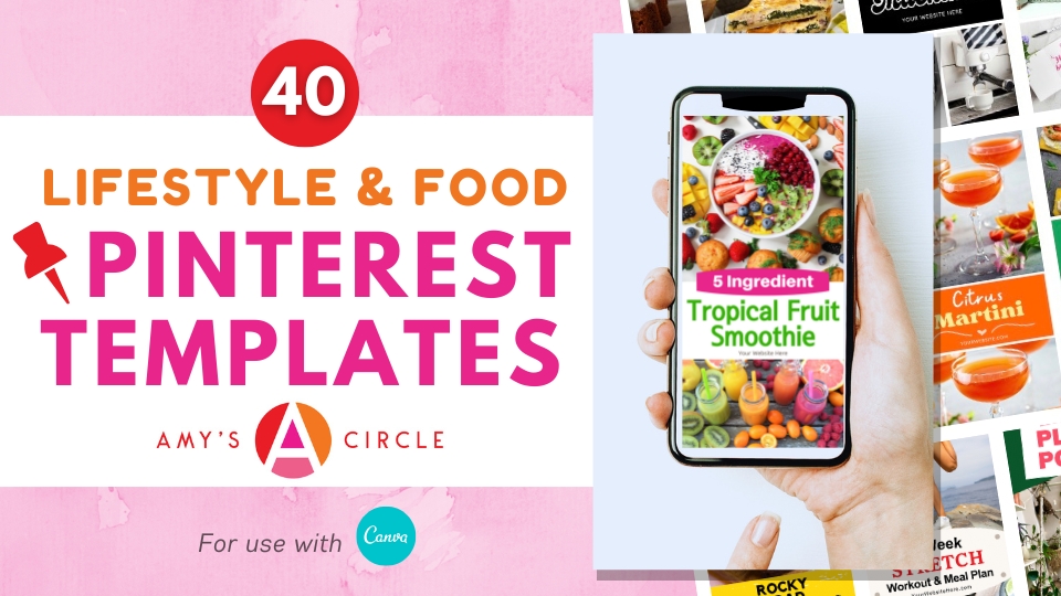 Pinterest Templates for Lifestyle and Food Creators