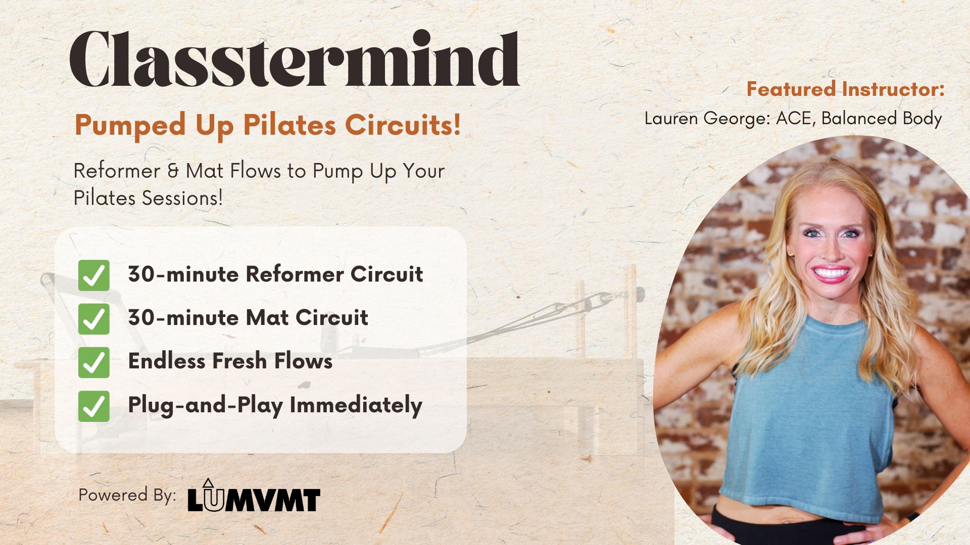 Pumped Up Pilates Circuits Level Up MVMT