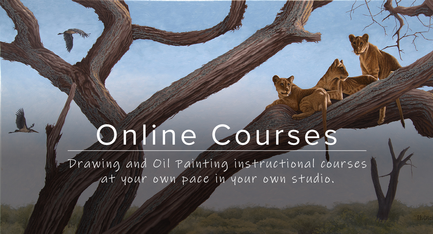Online drawing and oil painting courses offered from RL Caldwell Studio