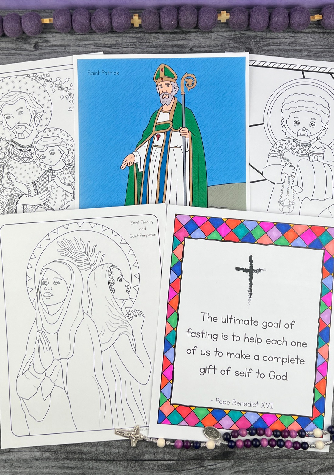 Catholic Icing Monthly Pack Kids Printables