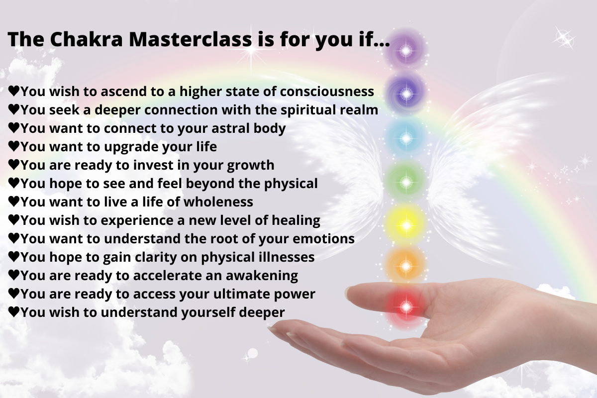 The chakra masterclass, chakra healing, learn about chakras
