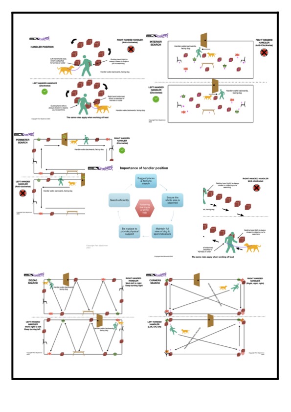 handler position inforgrpahics set