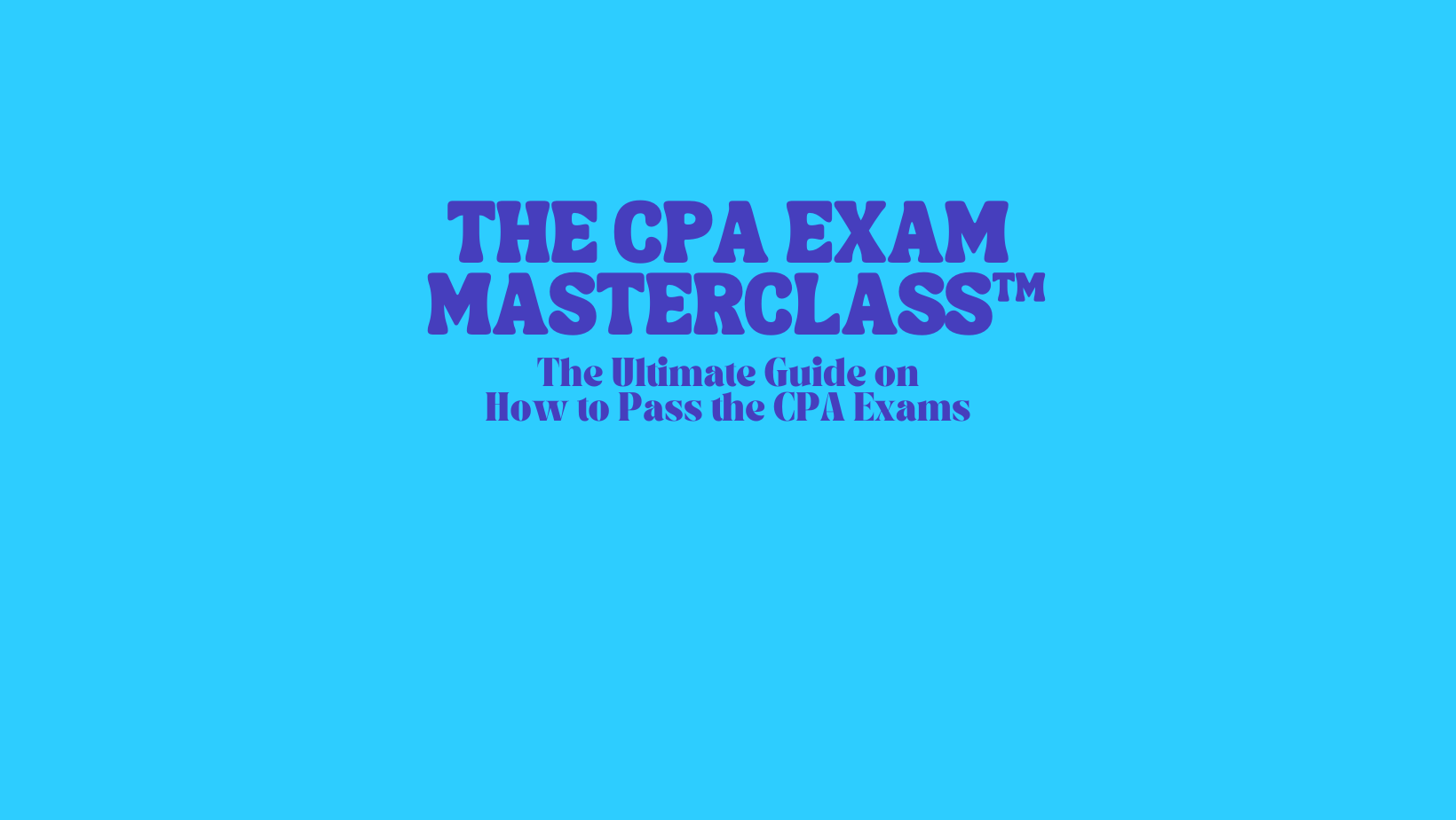 how to pass the cpa exams