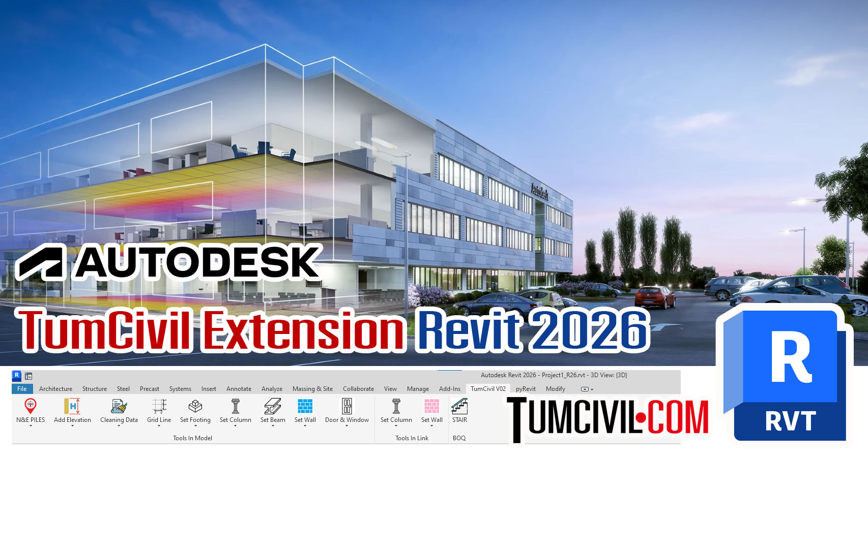 TumCivil Extension Plugins and Add-ons for Revit