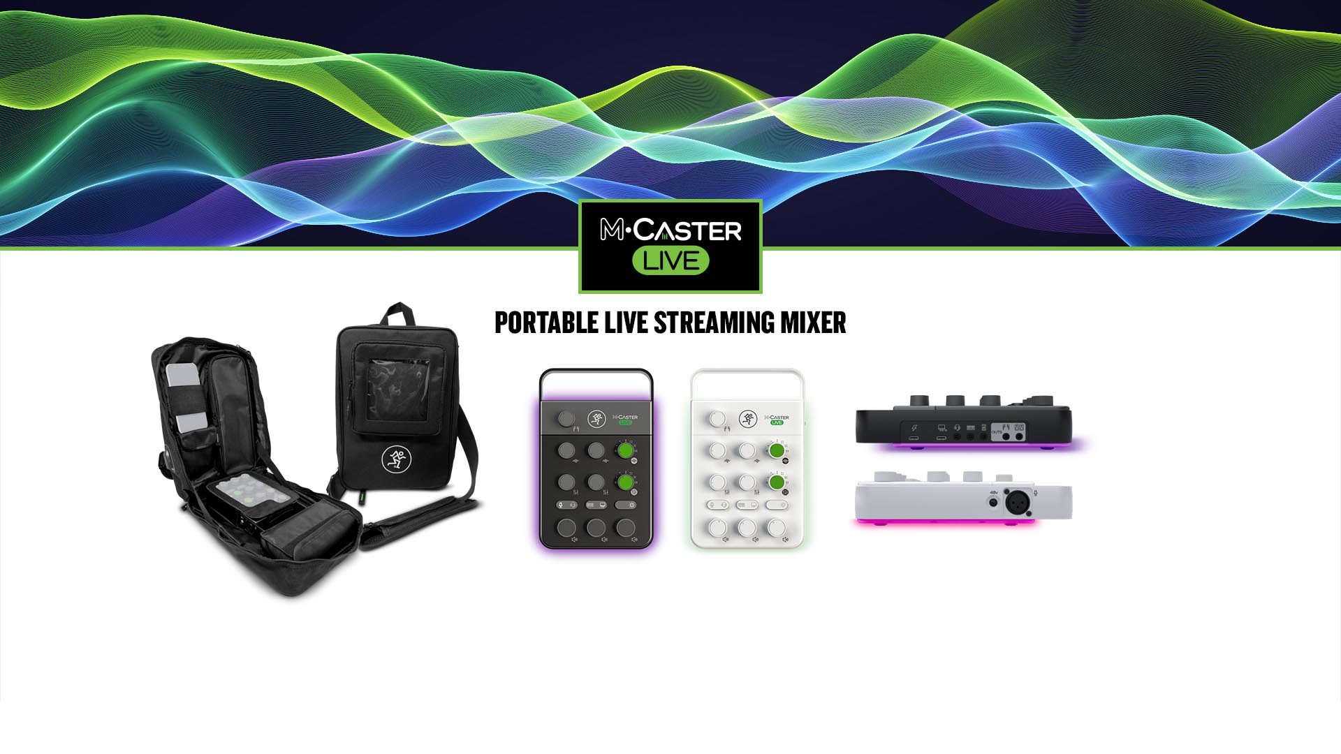Mackie M-Caster Live Portable Live Streaming Mixer for Content Creation
