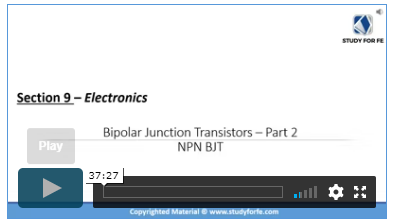 Video Bipolar Junction Transistors