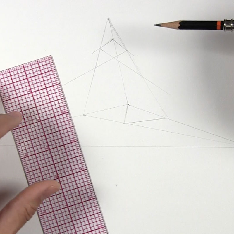 prism for drawing cylinder three point perspective