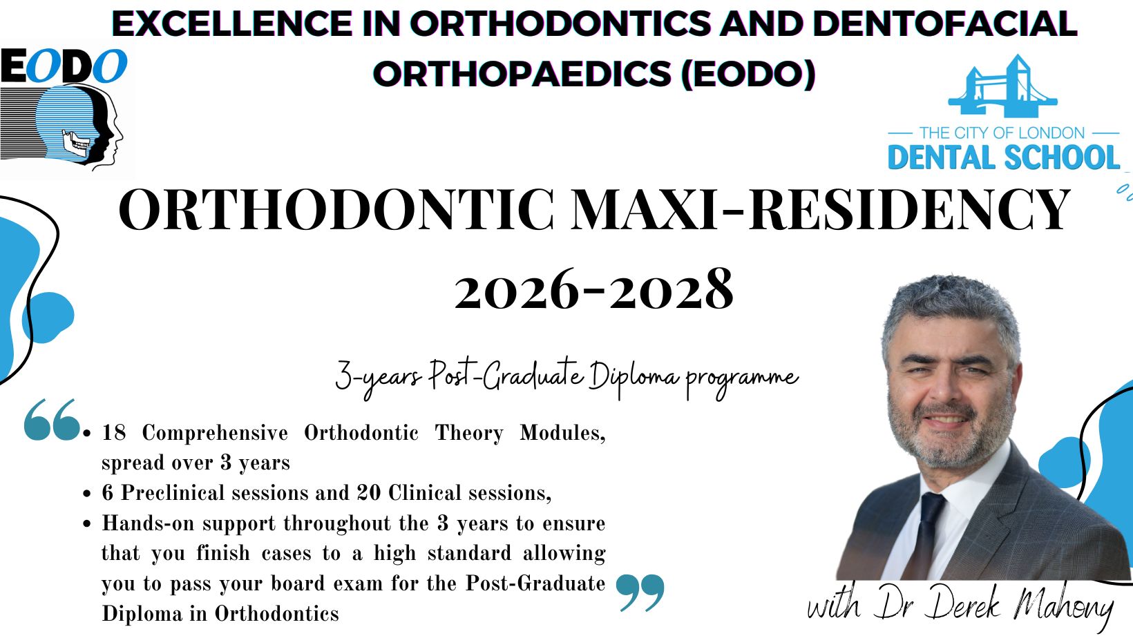 Postnominals: GradDipClinDent(Orth)