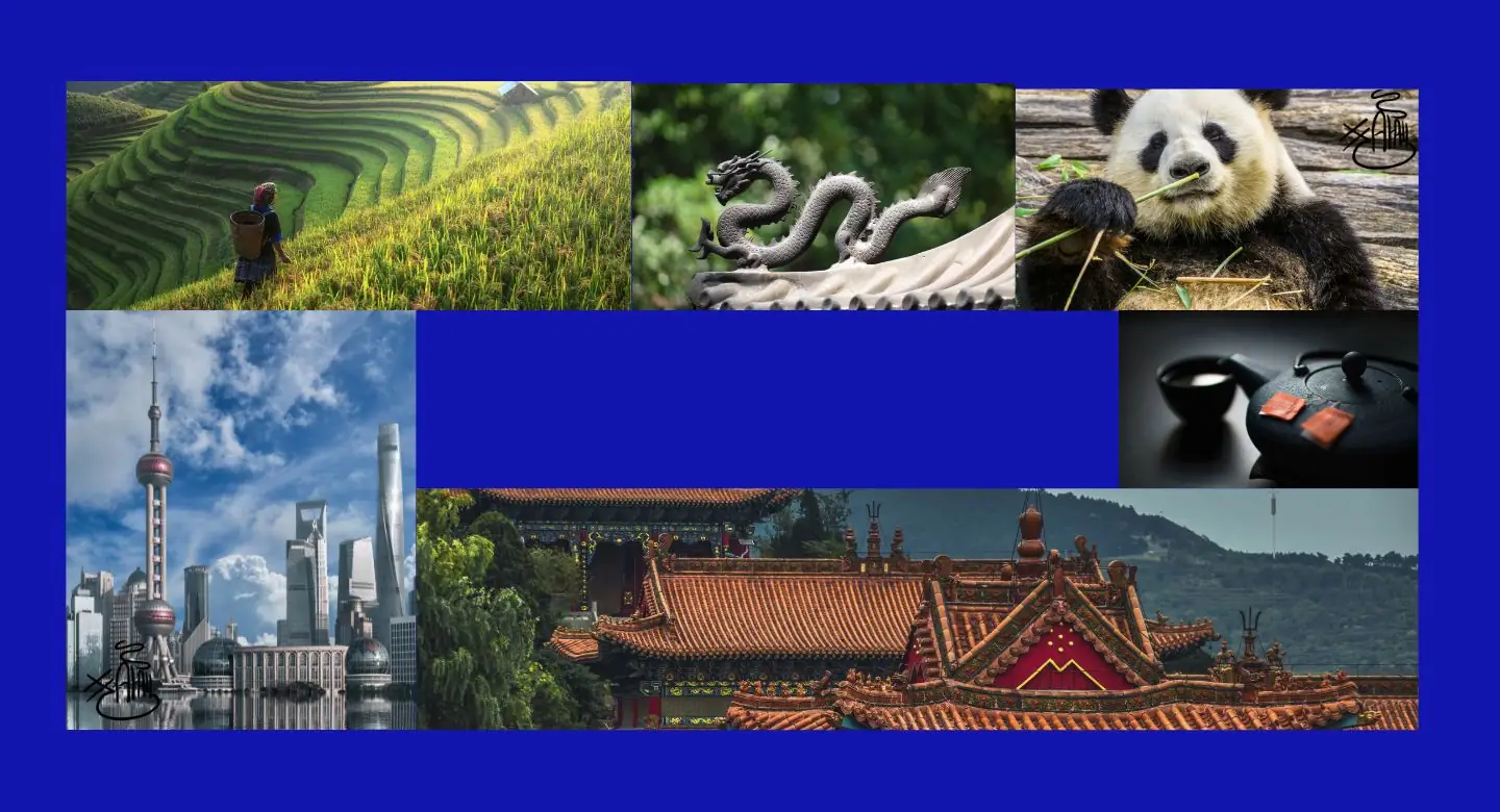 Background of various destinations in China for Chinese survival course with Key Babel.