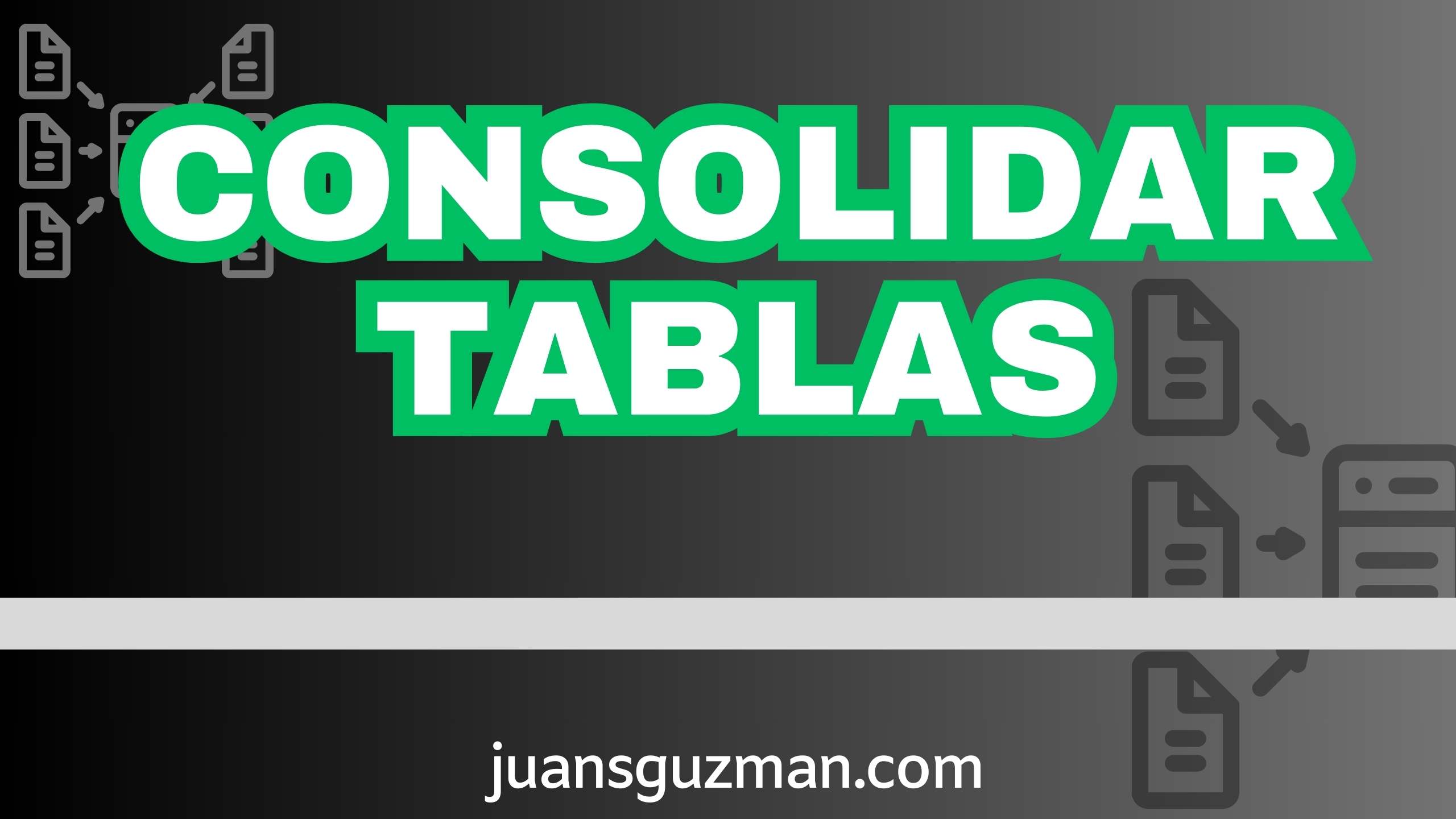 Consolidar tablas en Google Sheets