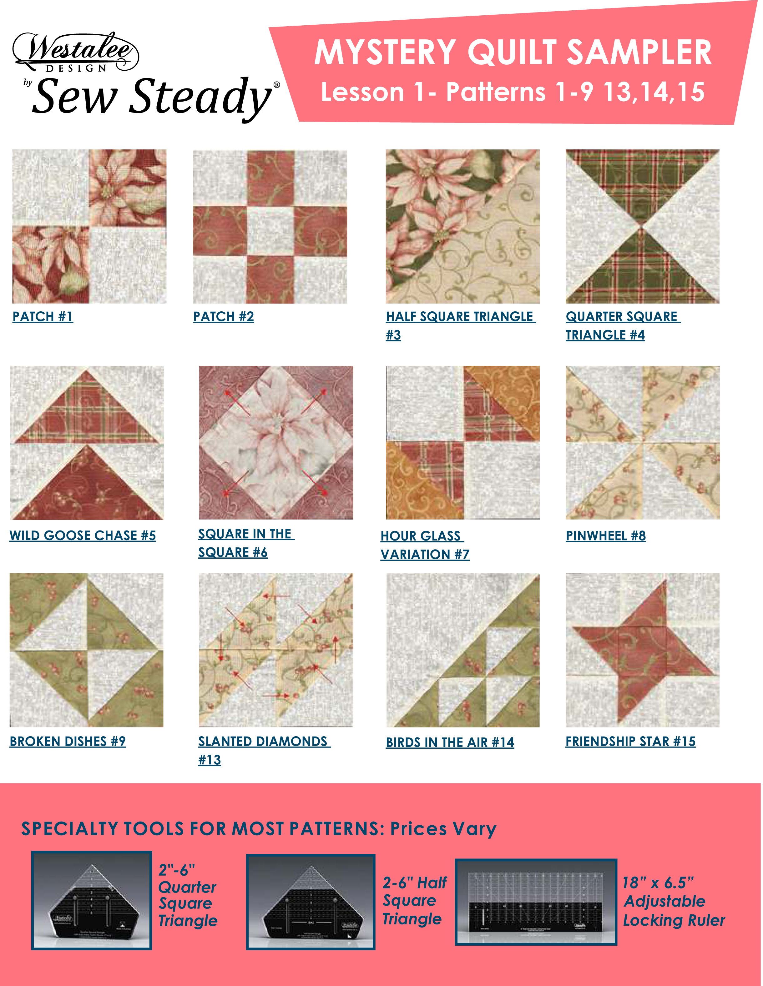 Mystery Sampler Quilt By Leonie West & Westalee Design - 5