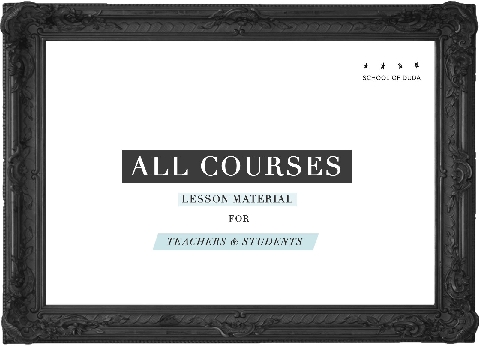 ALL COURSES : LESSON MATERIAL