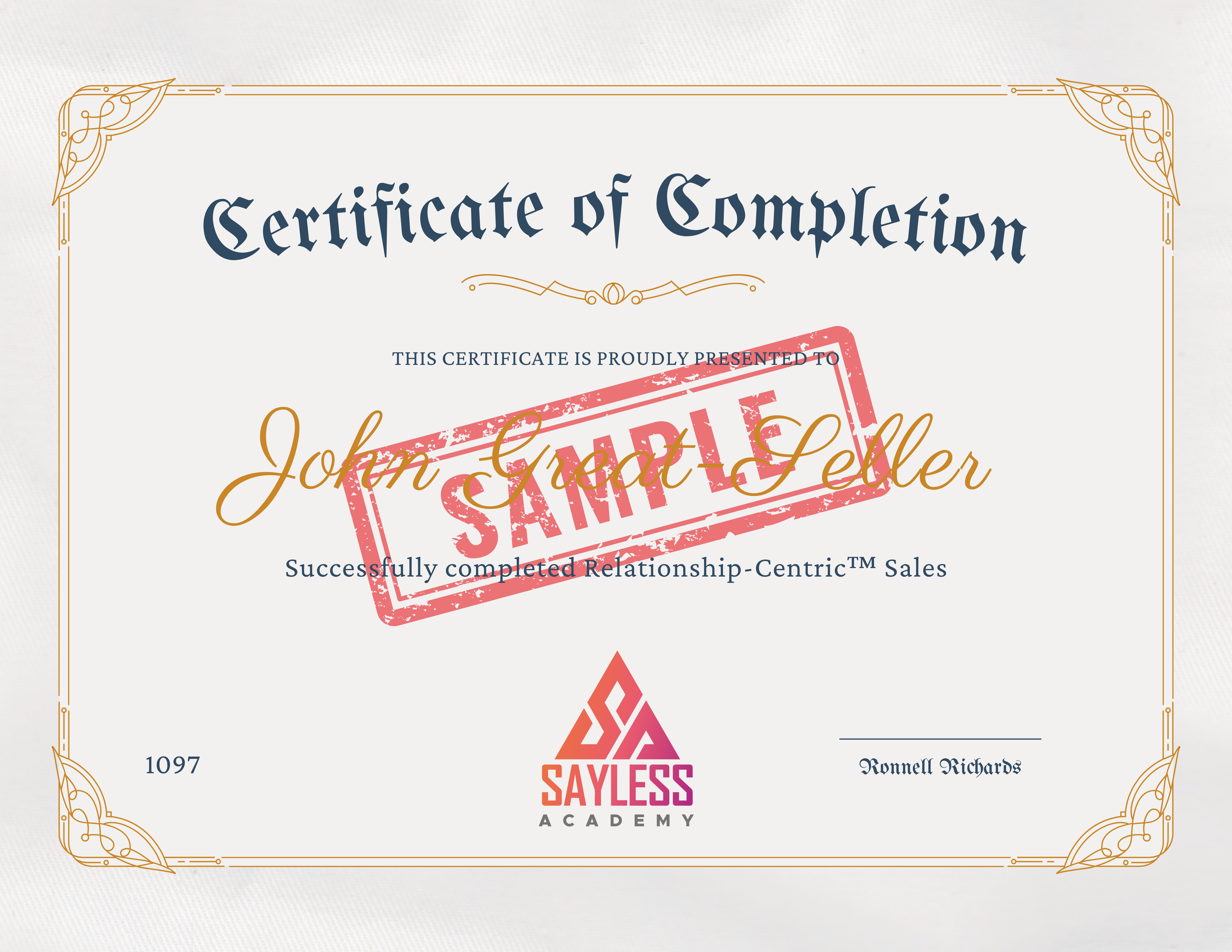 SayLess Academy Online Sales Course