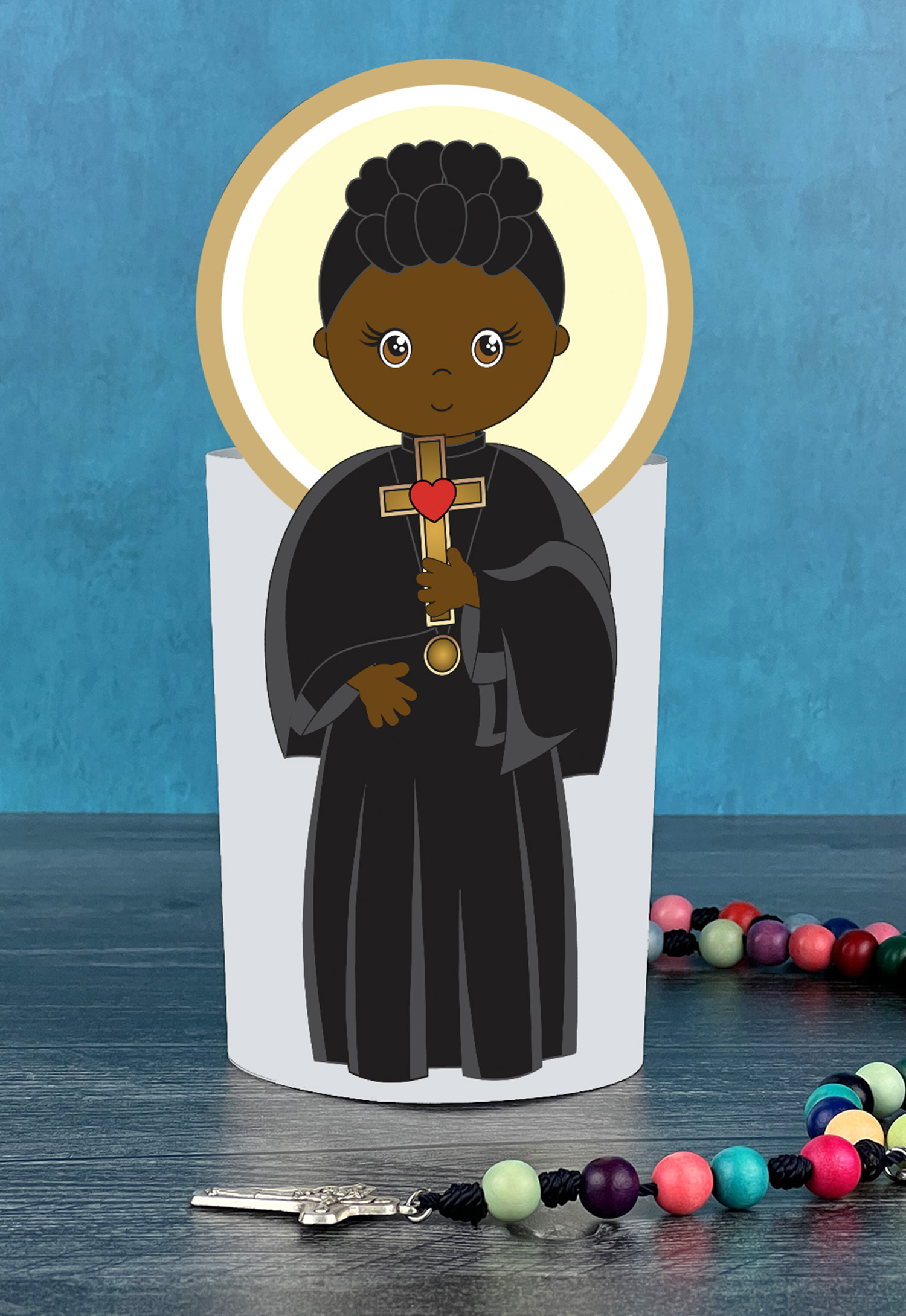 Saint Josephine Bakhita Stand-up Statue Craft