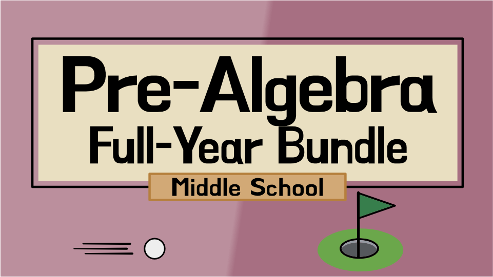 &quot;Pre-Algebra Full-year Bundle&quot; text