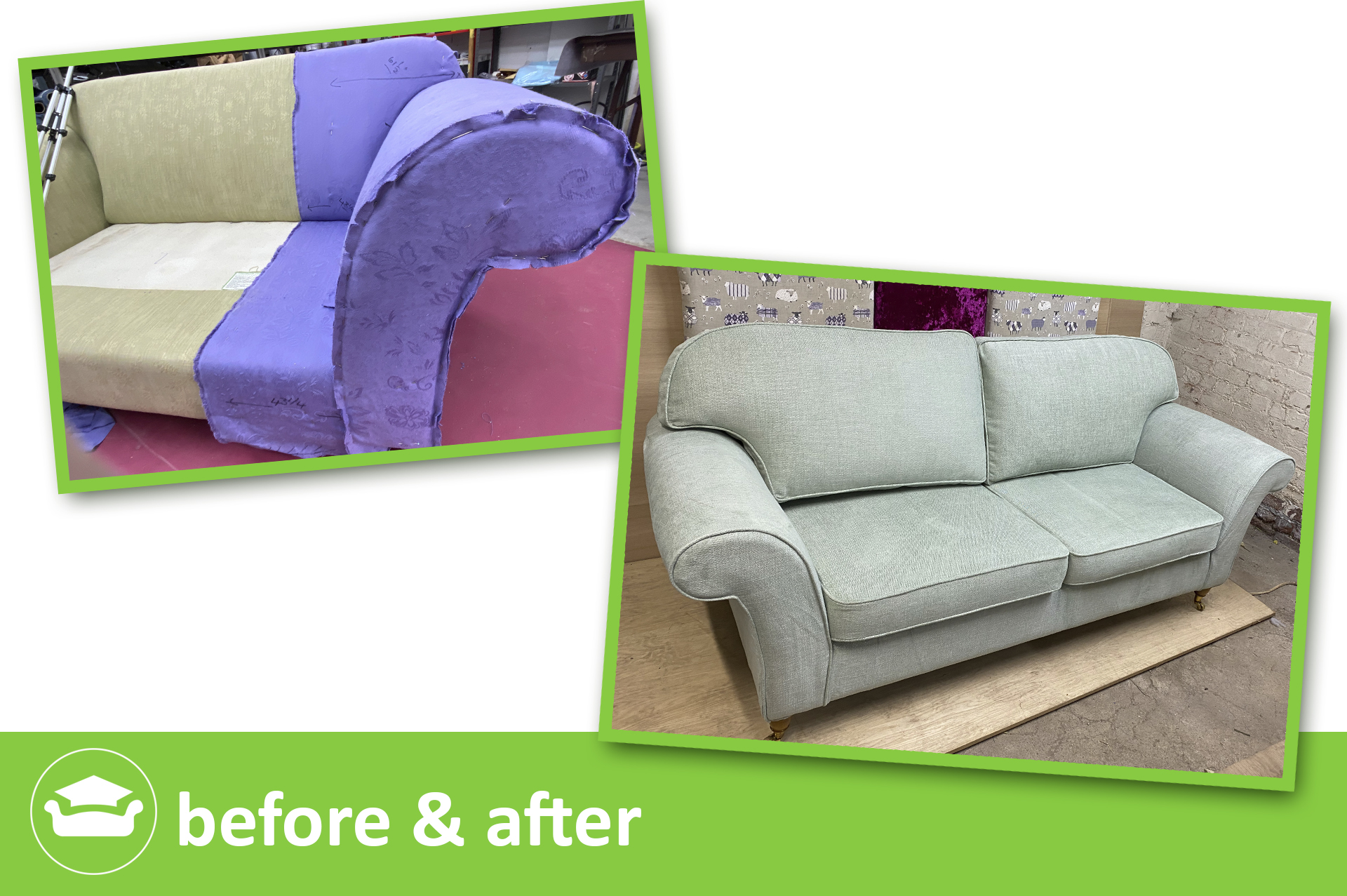 Loose covers for a club sofa