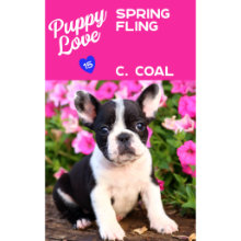 Book cover with cute puppy on it