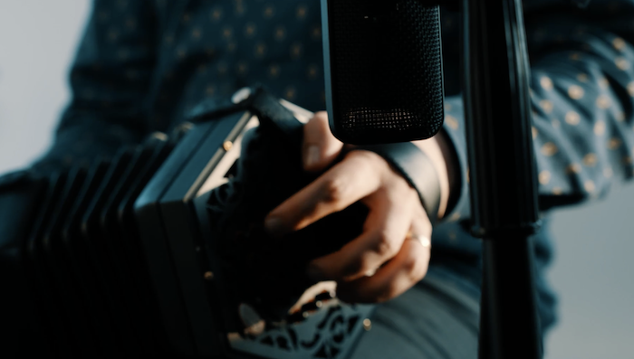 Jack Talty teaches the Irish concertina