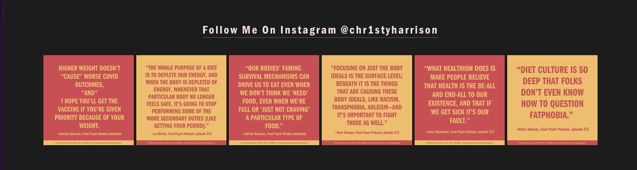 Follow Me On Instagram @chr1styharrison