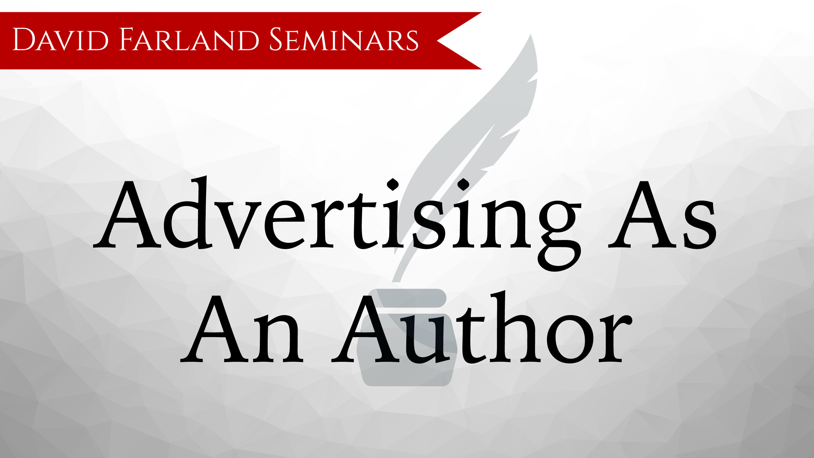 Advertising as an Author