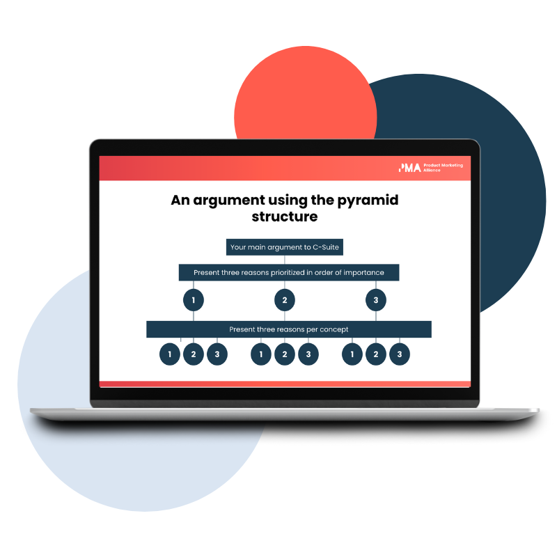 An argument using the pyramid structure