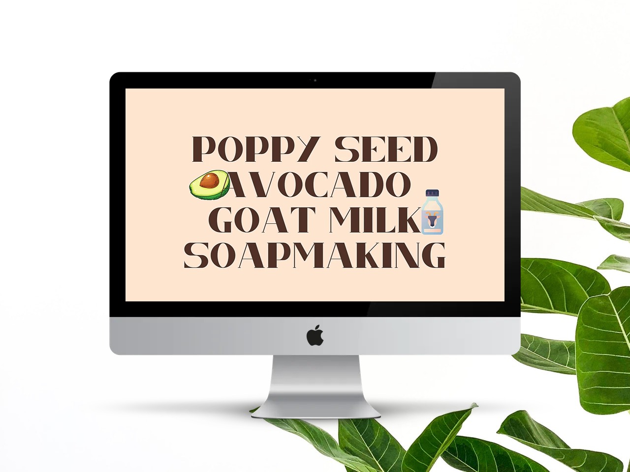 poppy seed avocado goat milk soap