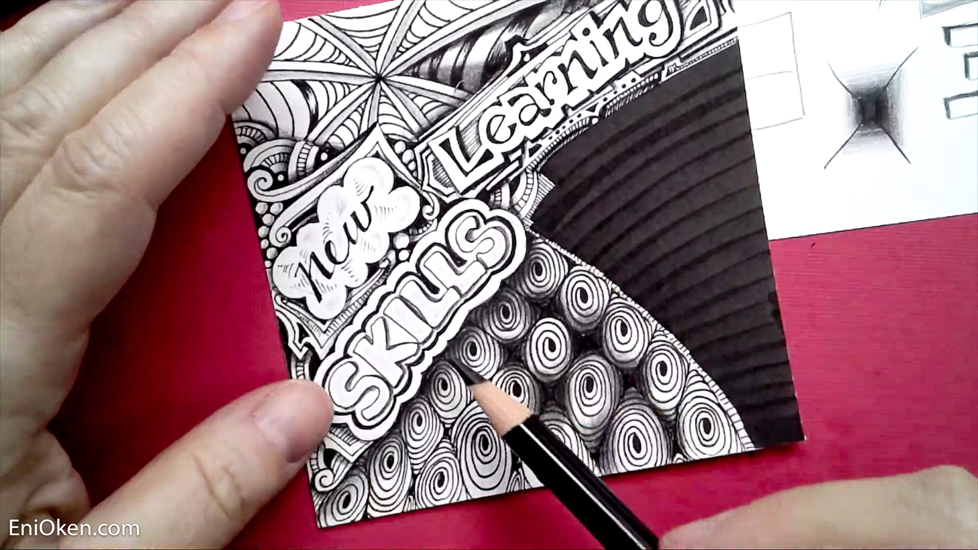 Tangle To Go: Blank Tile Book: Zentangle Tiles Sketchbook Art Therapy To  Relieve Stress & Anxiety!