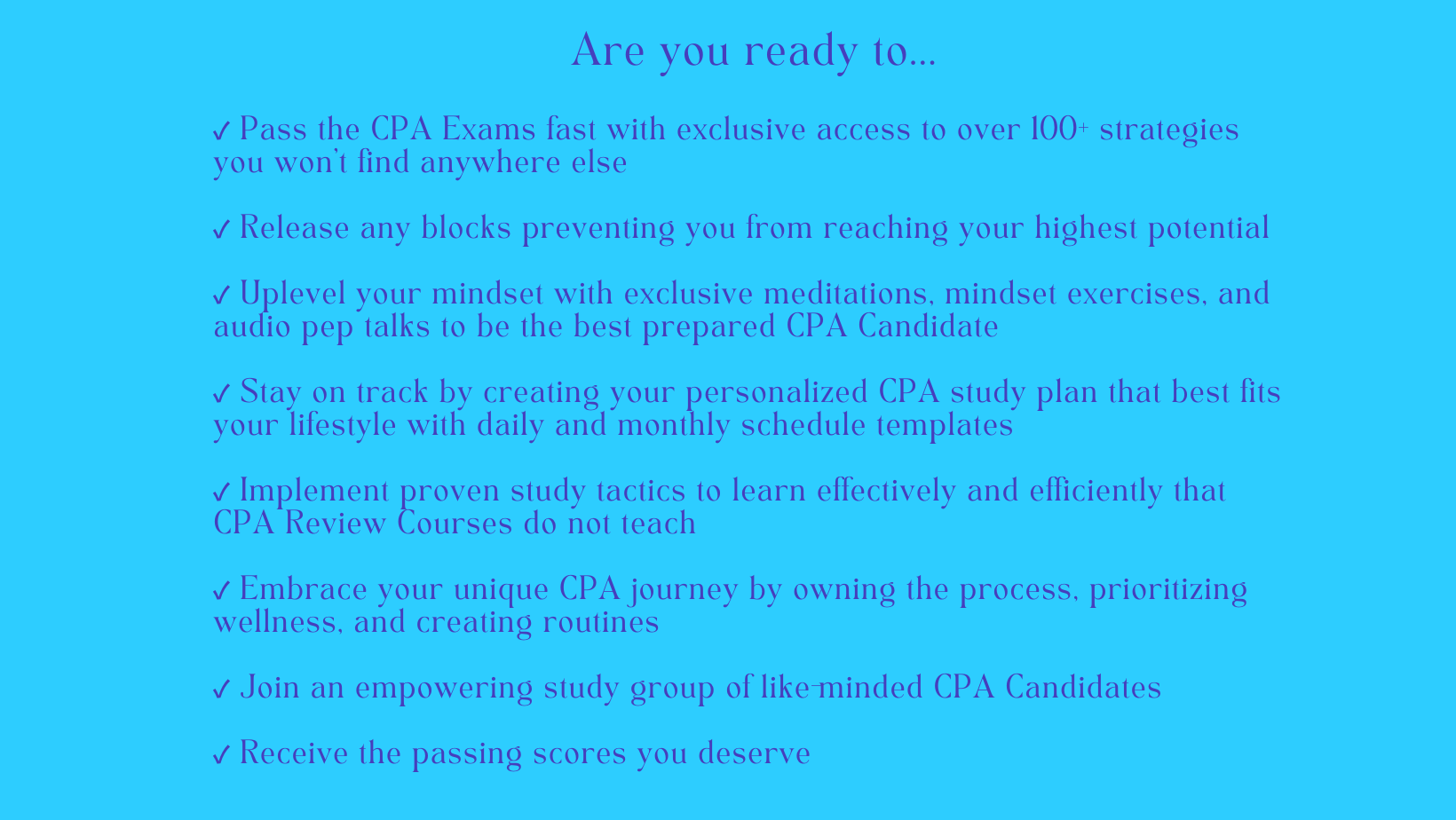 how to pass the cpa exams