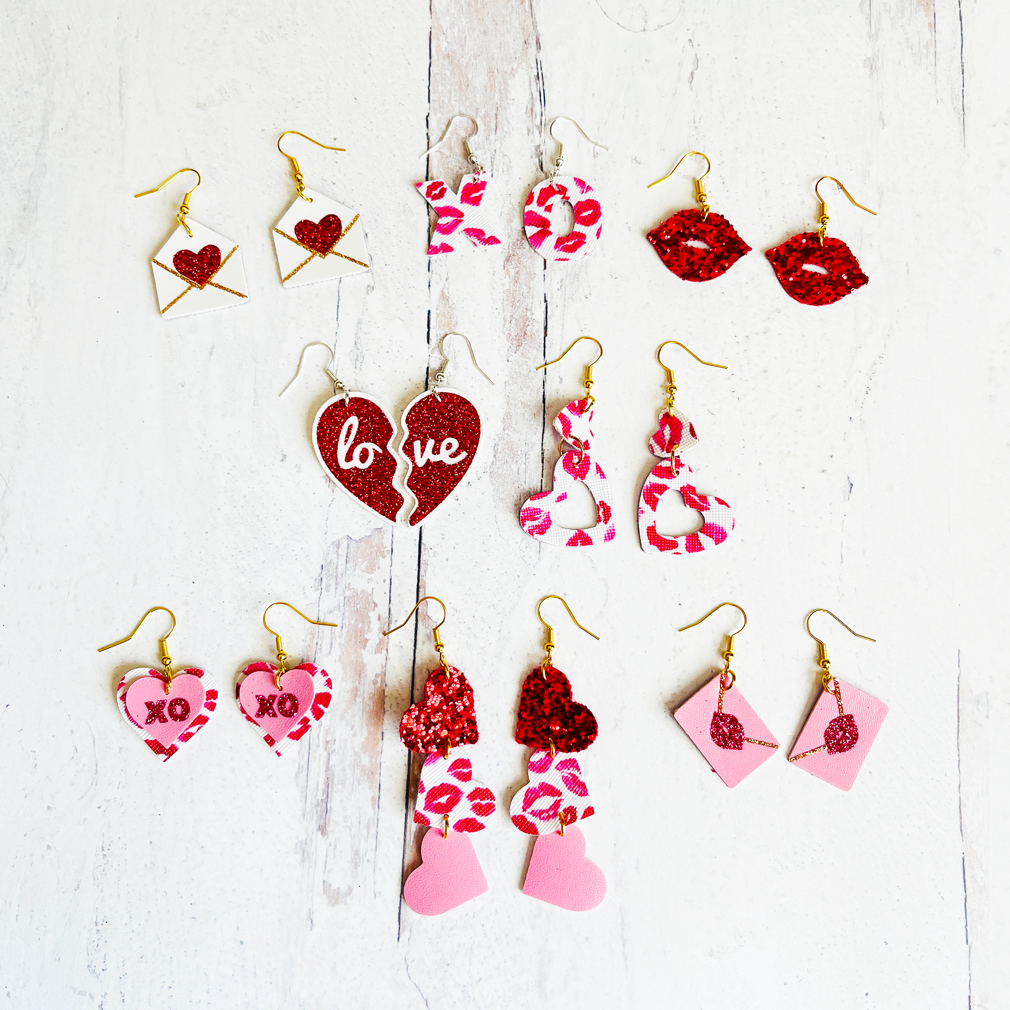 Valentine&#39;s Day Cricut Earrings