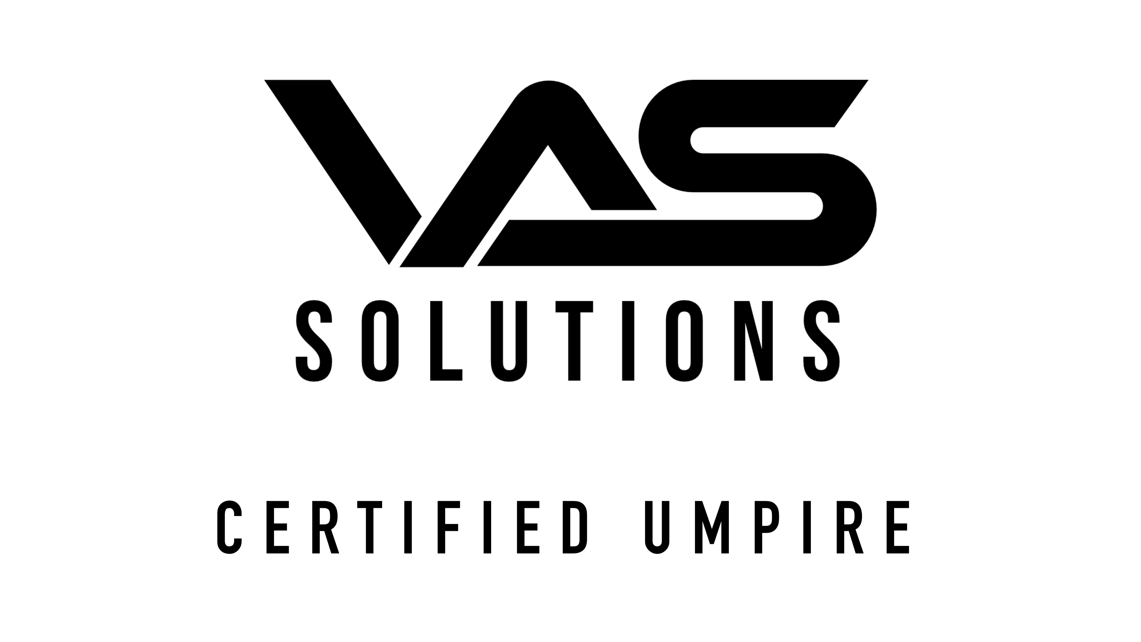 VAS Solutions Certified Umpire