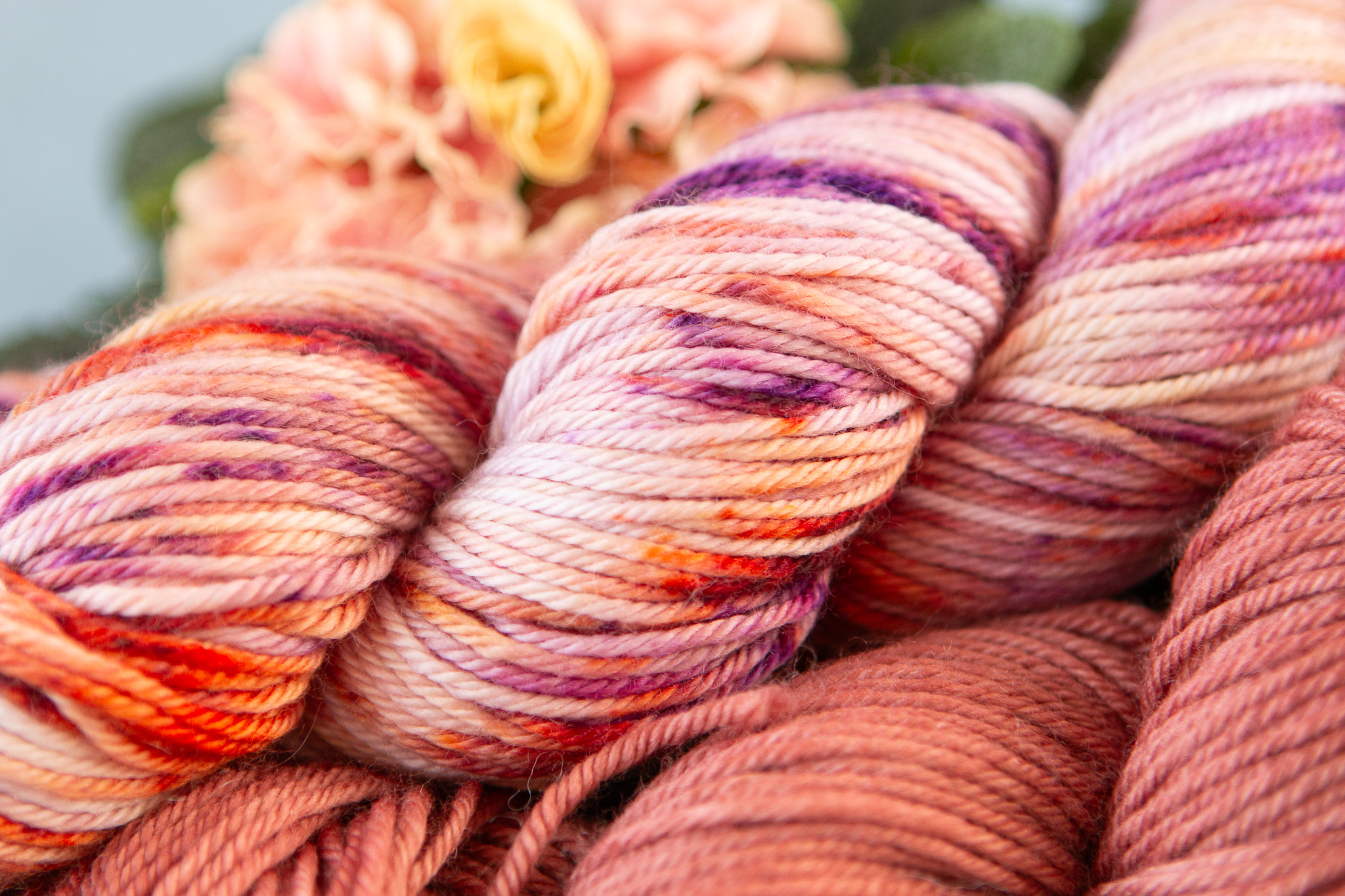 Close up shot of the Brights yarn option.
