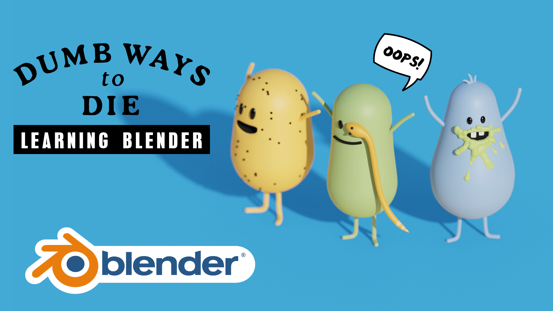 Dumb Ways To Die Characters 3D Blender Course Academy