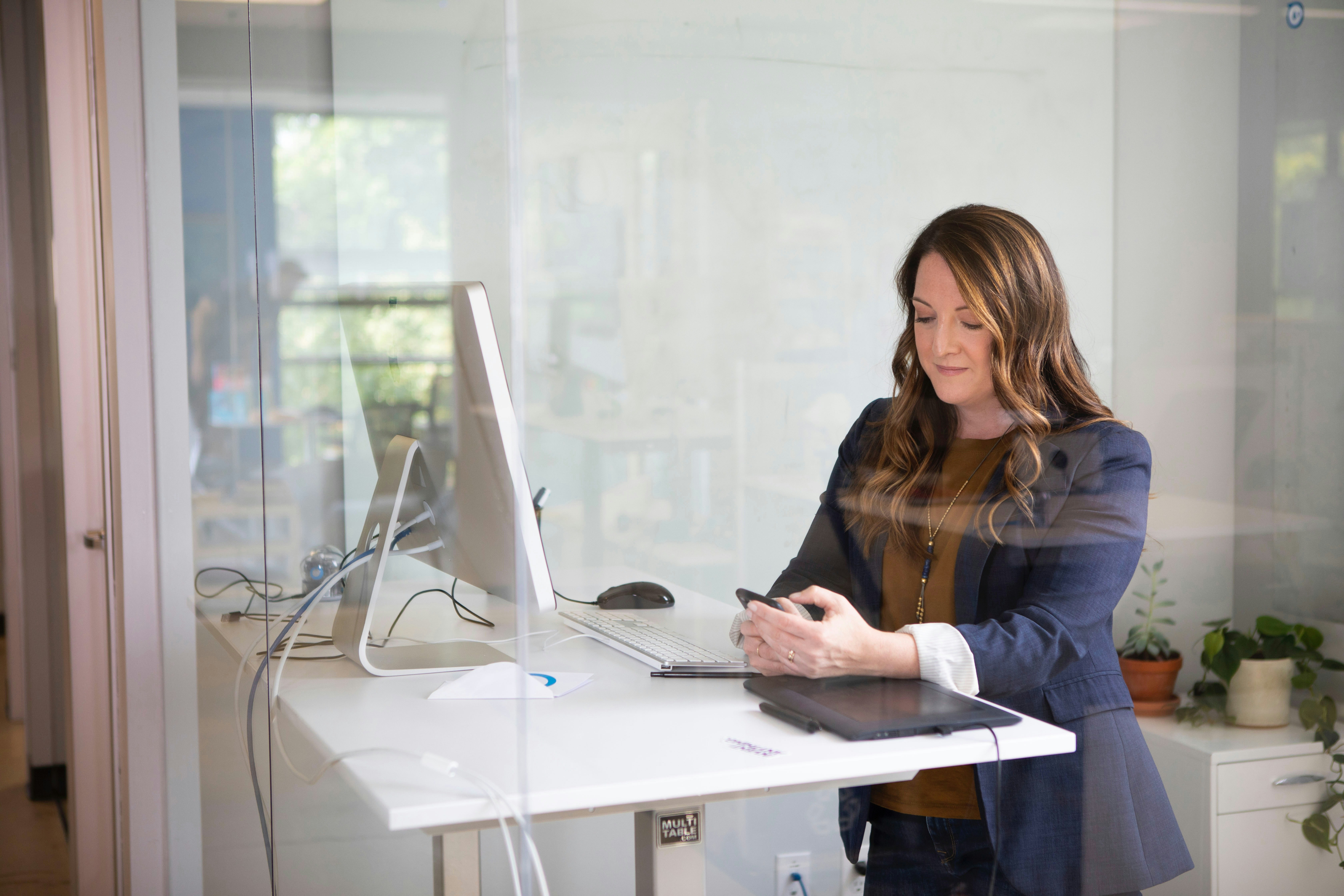 Woman Studying and Working
