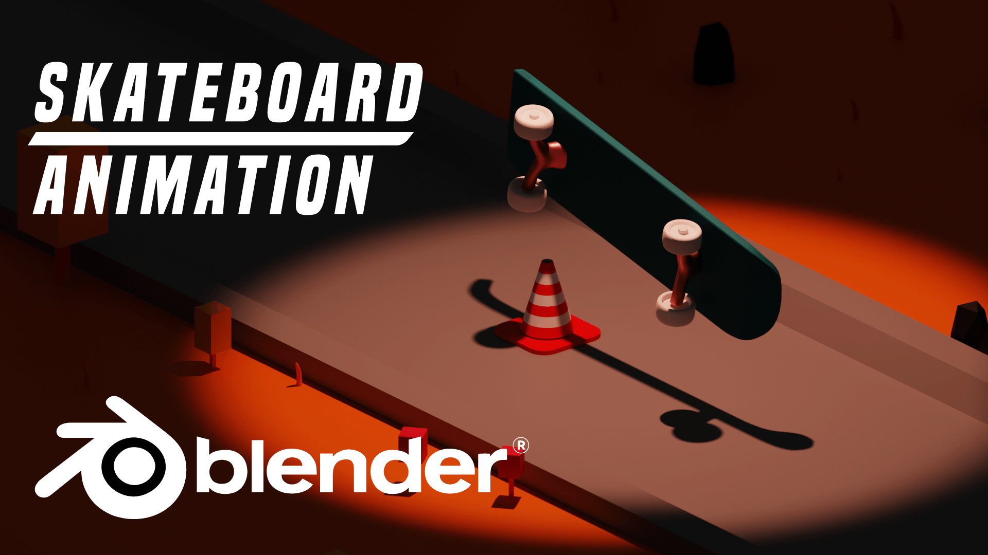 Skateboard Animation Course Blender .Learn how to animate in blender course.