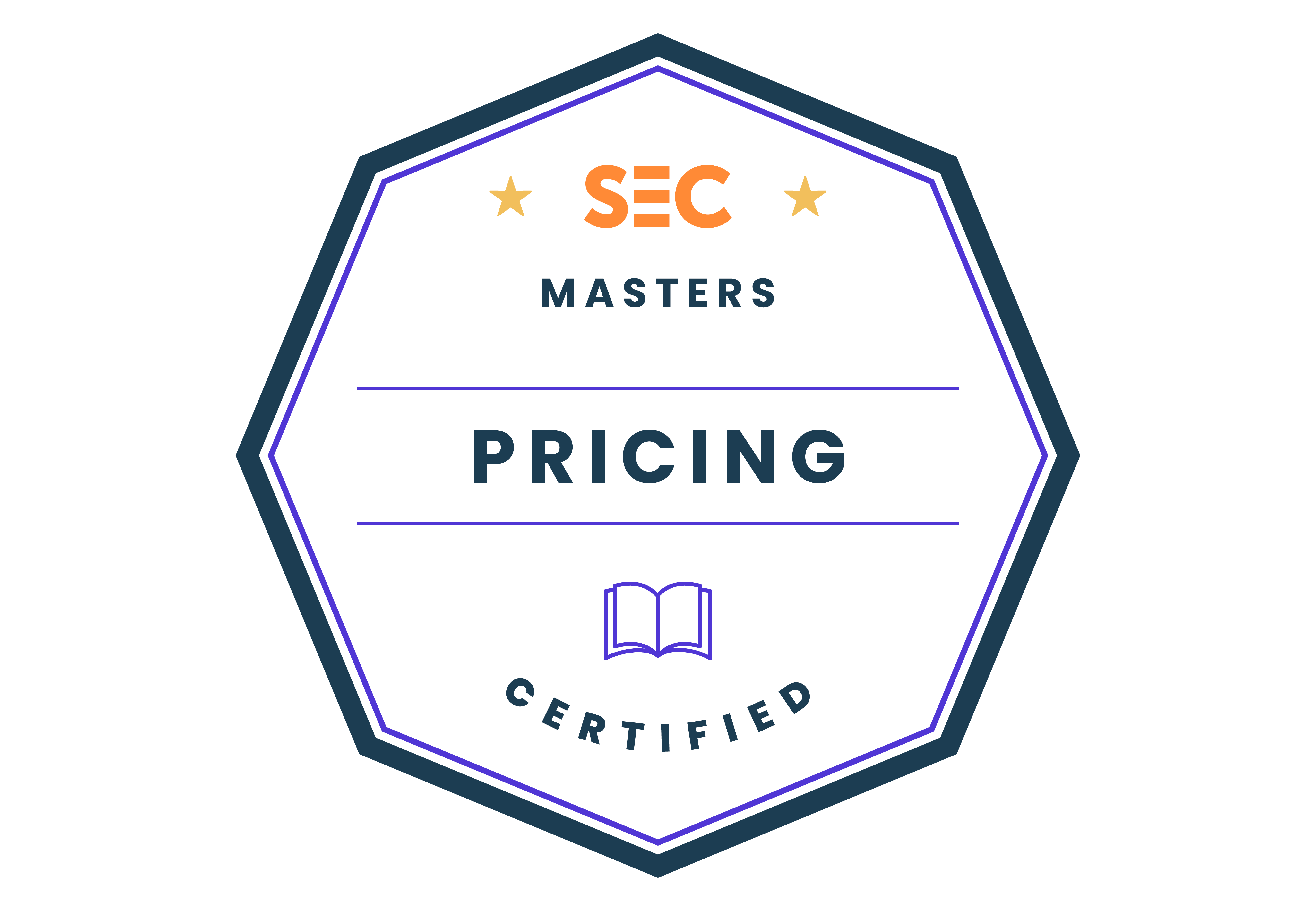 Pricing Certified | Masters badge